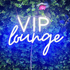 VIP Lounge Neon Sign VIP Light up Signs for Wall Decor, LED Lounge Sign LED Word Light Sign for Bar Hotel Cafe VIP Room Home Decoration, 13.3" x 9.8"