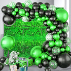 12PCS Green Shimmer Wall Backdrop, Laser Square Sequin Photo Backdrops Panel, Glitter Wall Background for Birthdays, Weddings, Christmas, Engagements, Disco Bachelorette Party Decoration (3FTx4FT)