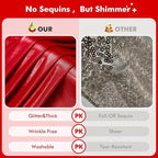 20x10ft Shimmer Red Sequin Backdrop Curtain for Parties, Thick Wrinkle Free Glitter Backdrop Drapes Photo Back Drop Curtains for Birthday Wedding Christmas Photography Background-4 Panels 5x10ft