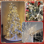 10 PCS Crystal Garland Strands, 33ft Hanging Crystal Strings for Window Curtains Doorway Decorations, Acrylic Clear Teardrop Crystal Ornaments for Christmas Tree, Wedding Party Home Chandelier Decor