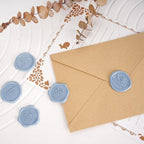 Wax Seal Stickers (60 Pcs, 3 Designs in 1 Pack) Premium Envelope Seal Stickers for Wedding Invitation Envelopes, Adhesive Wax Seals, Perfect for Seating Chart, Gift Wrapping