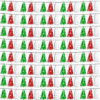 8P Red Green White Foil Fringe Metallic Tassel Streamers Banner Tassel Garland for Parade Floats, Graduation, Wedding, Birthday, Halloween, Christmas, Mexican Italian Birthday Party Decorations