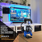 OAPRIRE Universal 3 Tier Controller Holder and Headset Stand for PS4 PS5 XBOX ONE SWITCH, Controller Stand Gaming Accessories, Build Your Game Fortresses (Black)