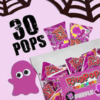 Ring Pop Purple Halloween Candy Lollipops, 30Ct Bulk Individually Wrapped in Very Berry Punch Flavor, Full Size, Fun Candy For Birthday, Party Favors, Trick or Treat, Halloween Bowls, Gifts For Kids