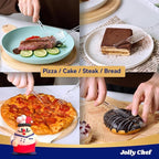JOLLY CHEF 300 Count Clear Plastic Knives Heavy Duty, 7.7" Heat Resistant Solid and Durable Plastic Knives Disposable, Disposable Bulk Cutlery Suitable for Parties Supply Events Everyday Use
