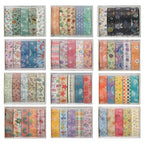 YUBBAEX 60 Rolls Value Washi Tape Pack Retro Arts Masking Tape Basic Patterns Decorative for DIY Crafts, Bullet Journal Supplies, Planners, Scrapbook, Card/Gift Wrapping (Cotton Candy)