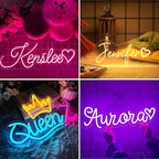 Custom Neon Signs for Wall Decor, Personalized Your Own Neon Name Sign Customizable for Bedroom Wedding Birthday Party Decorations Custom Neon Sign