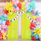 Sparkle Sequin Backdrop Curtains Panels - Yellow Sequin Photo Backdrop 2 Panels 2FTx8FT Wedding Birthday Party Background Drapes