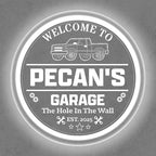 Custom Pickup Truck LED Sign – Personalized Color Changing Acrylic Wall Decor for Garage, Shop, or Man Cave (Garage 2, 16 INCHES)