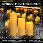 144-Pack LED Flameless Candles with Remote Control - Battery Operated, Timer, Dimmable, 3D Flame Flickering , Perfect for Halloween Christmas Parties,Wedding,Home Decor ,Gift and Special Occasions.