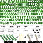167Pcs DIY Glitter Customizable Banner Kit Custom Banner DIY Happy Birthday Letter Banners Personalized Banners Decor for Christmas St.Patrick's Day Birthday Party Decorations Supplies(Glitter Green)