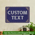 Custom Sign, Custom Street Sign, 11 Font Colors, 13 Font Styles, 4 Hole Options, 22 Sizes, 12x18 Inches, Rust Free DiBound, Fade Resistant, Made in USA by My Sign Center (Fauxsaic 1)