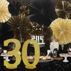 TONIFUL 11.8 Inch Gold Glitter Numbers Table Centerpieces 0-9 Birthday Party Decorations,Shining Gold Digital 0 for Birthday Party,Wedding,Bridal Shower,Engagement,Photo Shoot,Anniversary