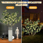 Lighted Eucalyptus Branches with Timer, Lighted Branches 33IN 99 LED, Artificial Light, Eucalyptus Night Light, Artificial Plant for Home Spring Party Wedding Decor-Battery Operated, Home Decor