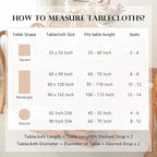 100% Pure French Linen Tablecloths 55x55inch Durable Stonewashed Square Table Clothes for Dining Kitchen and Parties (SQ-Beige, Square - 55 x 55 Inch)