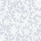 Exquisite Lace Table Cloth Round Table Plastic 12-Pack Lace Tablecloth Round 84" | White Floral Tablecloth Disposable | Wild Flower Party Decorations & Party Supplies