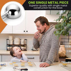 Spring Chef Extra Small Cookie Scoop, Stainless Steel Melon Baller, Baking Scooper, Spring Loaded Trigger for Cookie Dough, Ice Cream, Meatball, Cupcake - 0.6 tablespoon (tbsp) portion, #100, Black