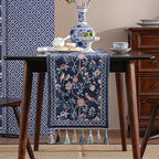 Velvet French Table Runner Farmhouse for Home Kitchen Dining Decor Parties Family Dinners Wedding 12"*118"