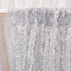Poise3EHome Silver Backdrop,8FT x 10FT Silver Sequin Photography Backdrop Curtain for Party Decoration