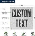 Custom Sign, Custom Street Sign, 11 Font Colors, 13 Font Styles, 4 Hole Options, 22 Sizes, 36x36 Inches, Rust Free DiBound, Fade Resistant, Made in USA by My Sign Center (Concrete)