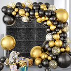 24PCS Black Shimmer Wall Backdrop, Square Sequin Backdrops Panel, Glitter Wall Background for Birthdays, Weddings, Graduation, Engagements, Disco Bachelorette Party Decoration (4FTx6FT)