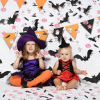 MARFOREVER Pink Halloween Confetti Glitter, Halloween BOO Witch Bat Pumpkin Ghost SkeletonTable Scatter Confetti Sprinkles for Halloween Birthday Party Supplies Decorations