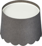 Panificio 10 Ounce Cupcake Wrappers, 200 Scalloped Baking Cups - Oven-Ready, Greaseproof, Gray Paper Cupcake Liners, Disposable, For Birthdays, Baby Showers, Or Weddings - Restaurantware