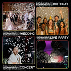 Ultimate Confetti, White Biodegradable Confetti - Rectangular Fluttering Tissue Paper Confetti for Cannon and Launcher use – Best for Gender Reveal, Parties, Concerts and Weddings - 20 lb, 320 oz