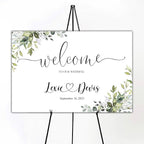 Wedding Welcome Sign, Personalized Custom Wedding Sign, Printed Wedding sign