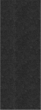 Ottomanson Commercial Scrape Rib Entry Mat – Heavy Duty Ribbed Floor Mat for High Traffic – Non Slip Rubber Back, Waterproof – Indoor Outdoor Use for Offices, Schools, Lobbies, 2' x 45', Black