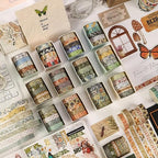 YUBBAEX 60 Rolls Value Washi Tape Pack Retro Arts Masking Tape Basic Patterns Decorative for DIY Crafts, Bullet Journal Supplies, Planners, Scrapbook, Card/Gift Wrapping (Retro Baroque)