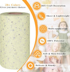 Glitter Tulle Rolls, 6' by 50 Yards (150FT) Sequin Tulle Netting Fabric for Tutu Skirts Sewing Birthday Wedding Party Decoration (Ivory)