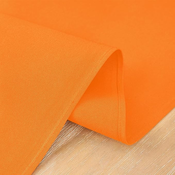 2 Pack Orange Long Table Runner 12 x 108 Inch Solid Color Farmhouse Runners Coffee Table Dresser for Daily Party Home Decoration