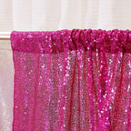Poise3EHome Sequin Backdrop Curtain, 10Ft x 10Ft Hot Pink Glitter Photography Background Curtains, Sequence Backdrop Drapes for Wedding Party Festival Decor
