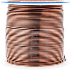Mandala Crafts 20 Gauge Anodized Aluminum Craft Wire for Jewelry Making - 100 FT Colored Flexible Light Brown Wire - Bendable for Bonsai Armature Crafting Sculpting