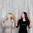 Eternal Beauty Silver Sequin Backdrop, 6x8 Ft Glitter Background Curtains for Shimmer Photography Party Wedding Birthday Back Drop Decor