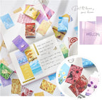 6 Sets 300 Pcs Washi Stickers Set Cute Aesthetic Sticker Book for Journaling, DIY Decorative Paper Sticker Decals for Bullet Journal Art Scrapbooking Diary Card Craft Gift Album Notebook Stationery