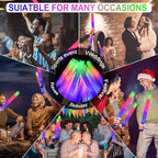 LifBetter Light Up Glow Sticks Bulk, LED Foam Sticks 112 pcs Glow in The Dark with 3 Modes Flashing Led Foam Multicolor Batons Light up Party Favors for Birthdays, Weddings, Concerts, Festivals