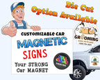 Custom Car Magnet Sign | Personalized Logo for Your Car Van Truck | Advertise Your Business | Large Size |Professionally Printed