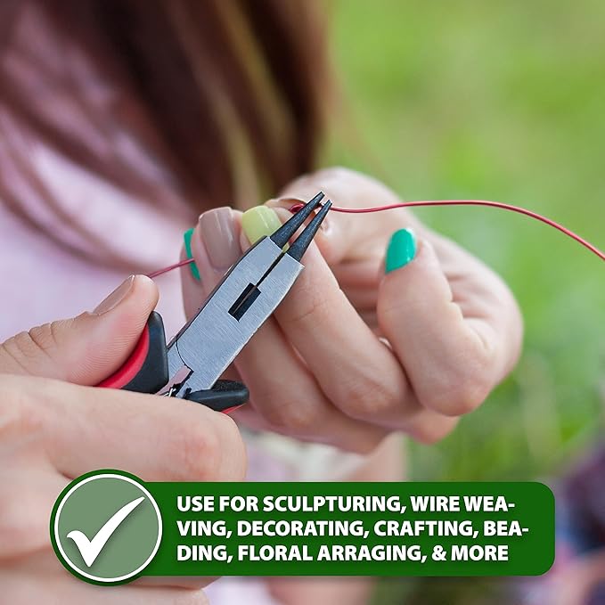 Mandala Crafts 22 Gauge Anodized Aluminum Craft Wire for Jewelry Making - 100 FT Colored Flexible Light Gold Tone Wire - Bendable for Bonsai Armature Crafting Sculpting