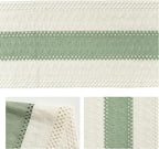 Artoid Mode Light Green Farmhouse Rustic Table Runner, Seasonal Holiday Hollow Kitchen Dining Table Decoration for Home Party Decor 12x36 Inch