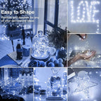 kolpop 30 Pack LED Fairy Lights Battery Operated, 7FT 20 LED Mini Twinkle String Lights Battery Powered Waterproof for Christmas Mason Jars Party (Cool&Warm&Multicolor)