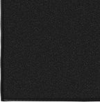 Ottomanson 3x20 Non Slip Extra Long Hallway Runner Rug with Rubber Backing - Solid Modern Kitchen Rug for Bedroom or Living Room, Black, 2'7" x 20'