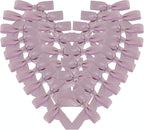 50pcs 1-1/2" Lavender Satin Ribbon Bows with Twist Ties Mini Ribbon Bows for Candy Partiy Decoration Gift Packing&Wrapping Accessoried(Lavender)