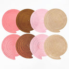 36 Pcs Boho Hanging Swirl Decorations Brown Blush Pink Felt Swirl Streamer Spiral Ceiling Garland for Birthday Engagement Baby Shower Bachelorette Wedding Bridal Shower Holiday Hen Party Supplies