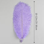 THARAHT Lavender Ostrich Feathers 24pcs Natural Bulk 10-12Inch 25cm-30cm for Crafts Wedding Party Centerpieces Easter Gatsbi and Decoration Feather