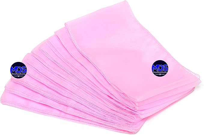 MDS Pack of 75 PCS Organza Chair Sashes Wider Dining Chair Bows Ribbon Tie Back for Wedding Party Birthday Bridal Shower Reception Event Banquet Home Chair Cover Decoration - Pink