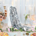 50 Pcs Wedding Fairy Wands with Bells Foil Tinsel Ribbon Stick Wands Tinsel Party Streamers with Bell Glittery Bridal Wedding Send Off Ideas Holiday Celebration (Silver)