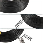 Fashewelry 984 Feet 0.8mm Black Aluminum Wire Bendable Metal Craft Wire String for Beading Sculpting Jewelry Making