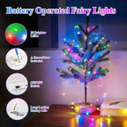 Lakumu 12 Pack Multi-Color Fairy Lights Battery Operated, 7ft 20 LED Waterproof Micro Firefly Lights for DIY Craft, Wedding Table Centerpieces, Christmas Decor, Bedroom